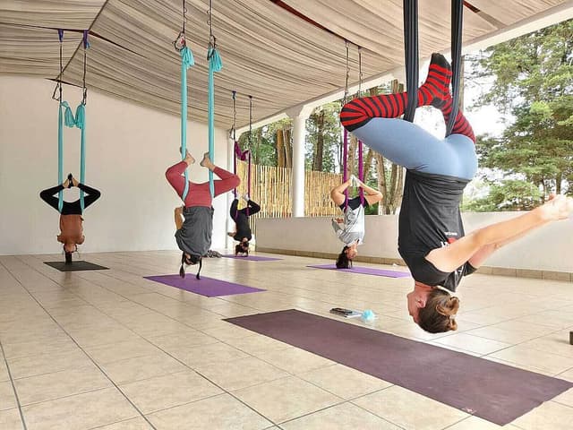 4 Day Private Aerial Yoga Retreat in Milpas Altas, Guatemala